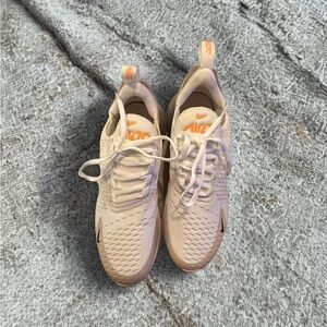 Nike AirMax270 white and tan 8.5